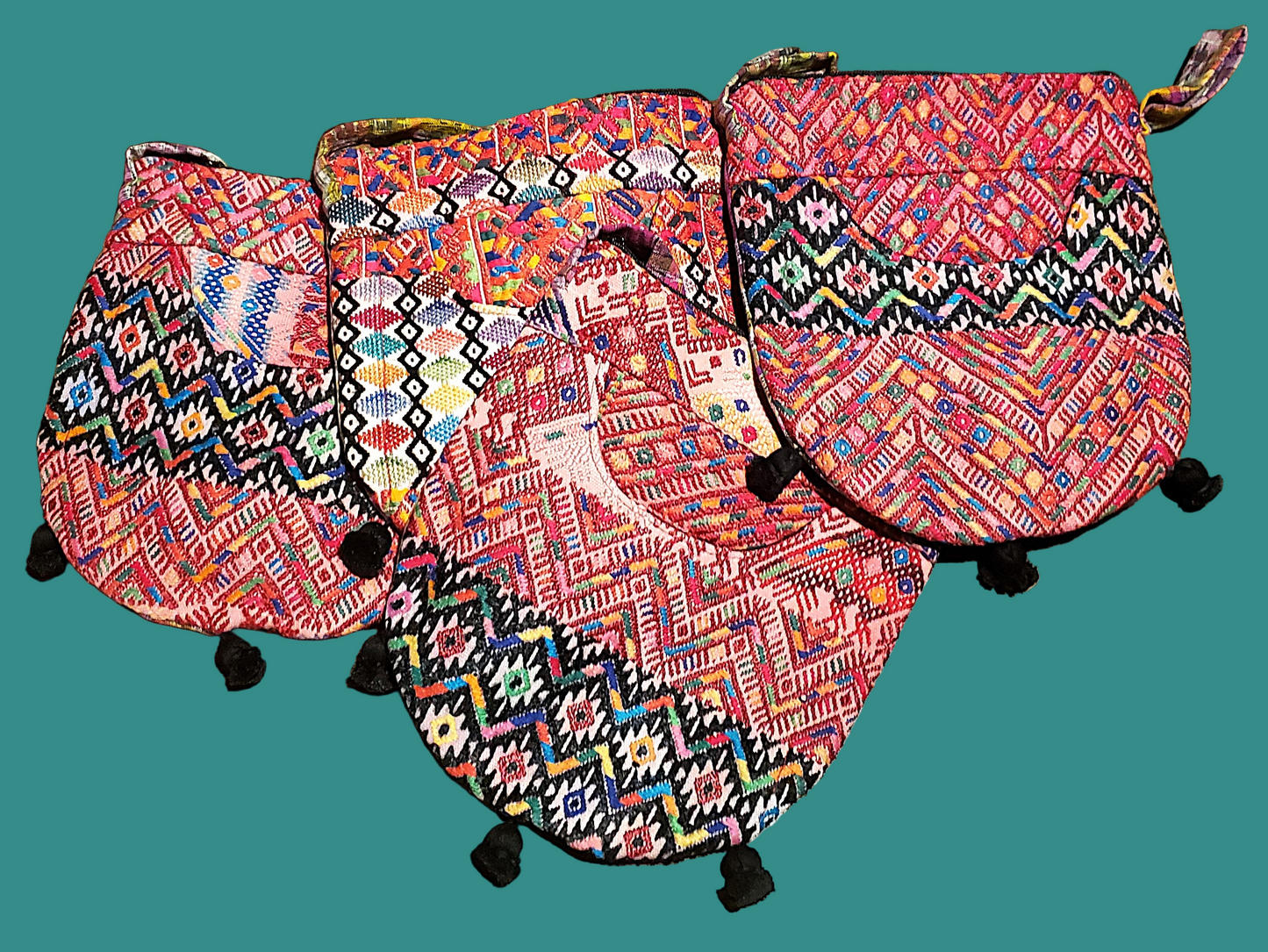 Artisan Made - Handmade Colorful Guatemalan Embroidered Crossbody Bag