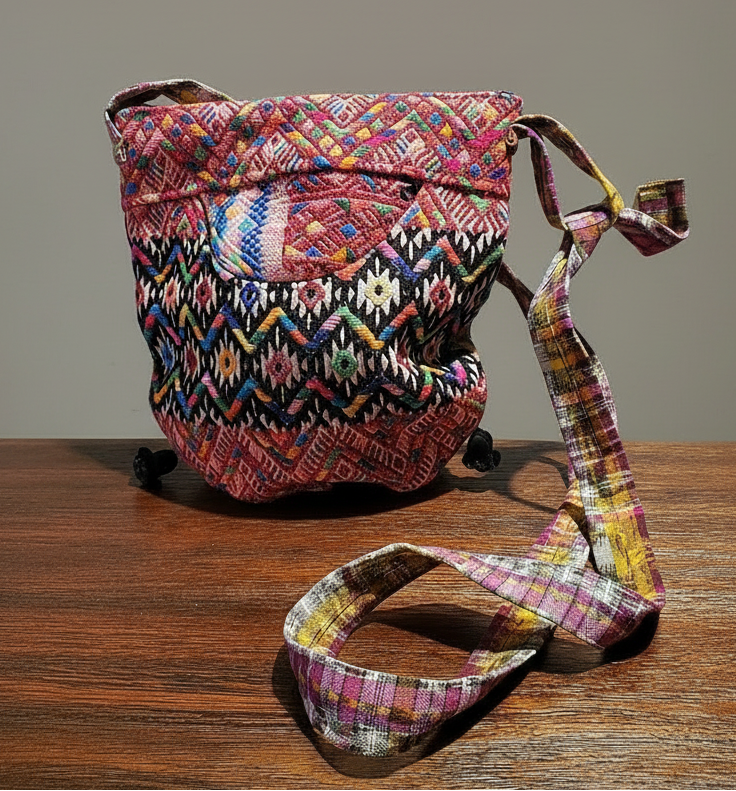 Artisan Made - Handmade Colorful Guatemalan Embroidered Crossbody Bag