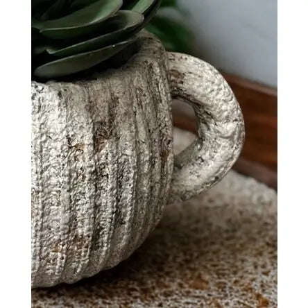 Vagabond Vintage - Cement Rustic Teapot Planter