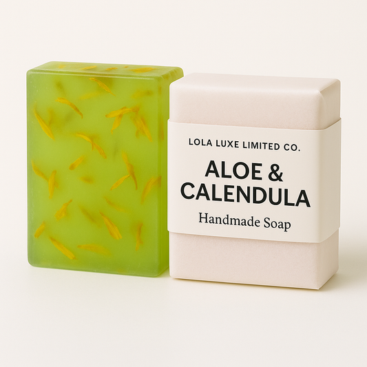 Lola Luxe Limited Co - Aloe & Calendula Herbal Handmade Soap