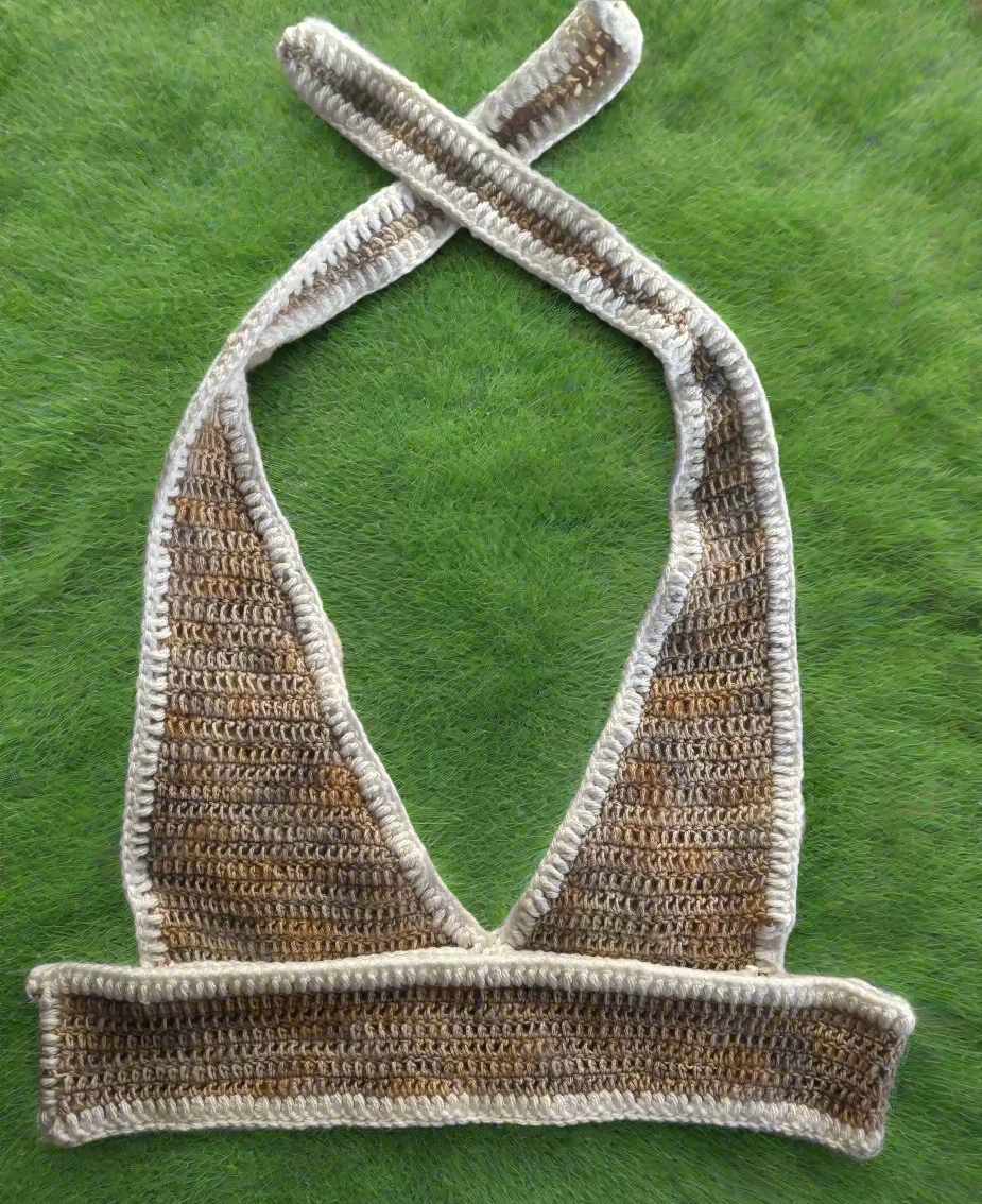 Rainbow Crochet Halter Top