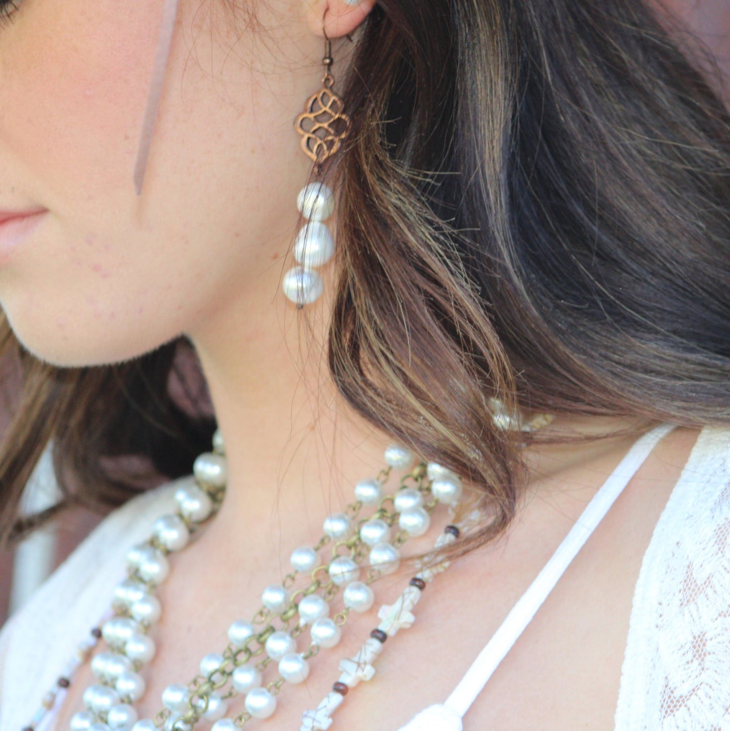 Genuine Freshwater Potato Pearl Earrings