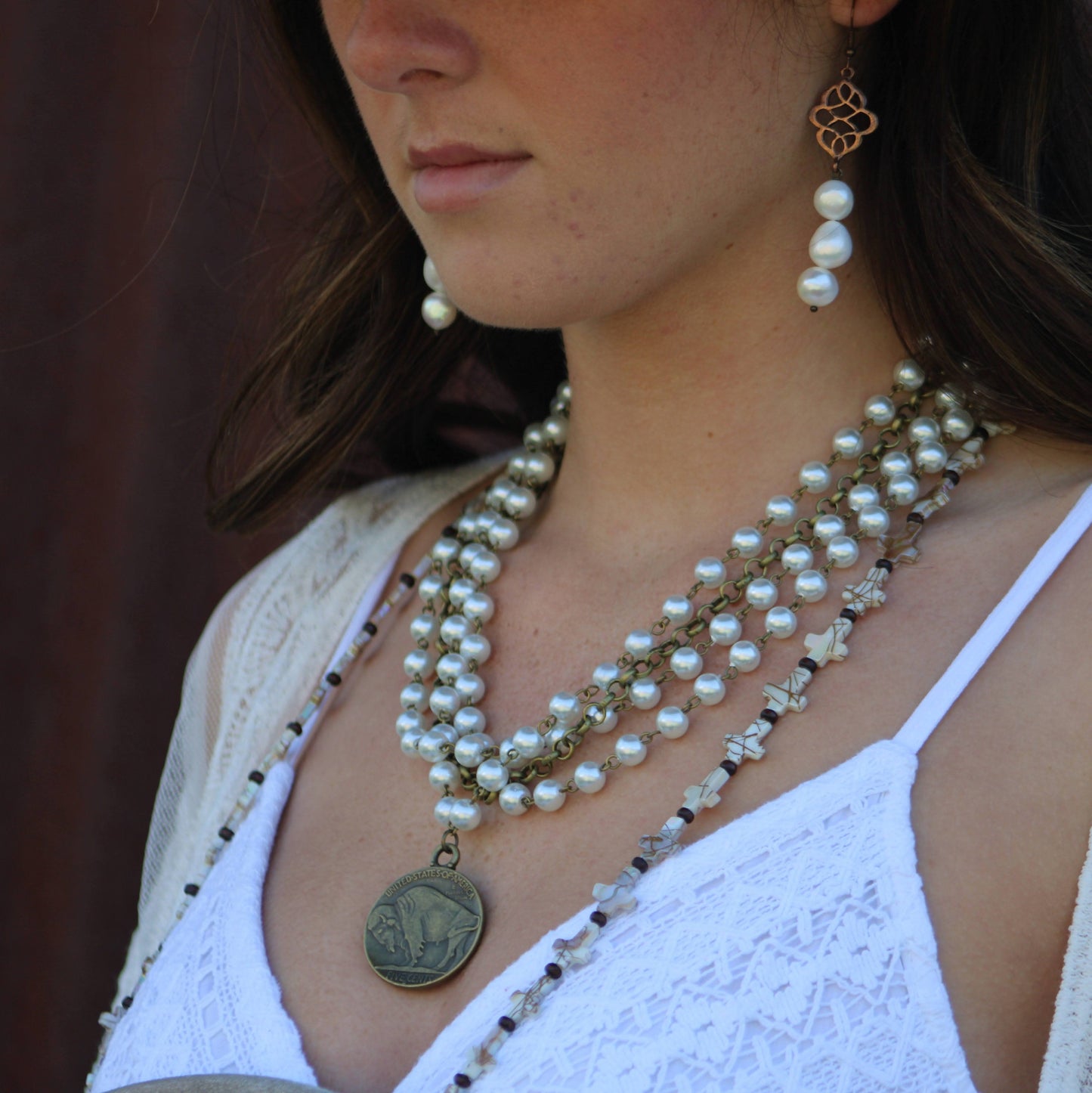 Genuine Freshwater Potato Pearl Earrings